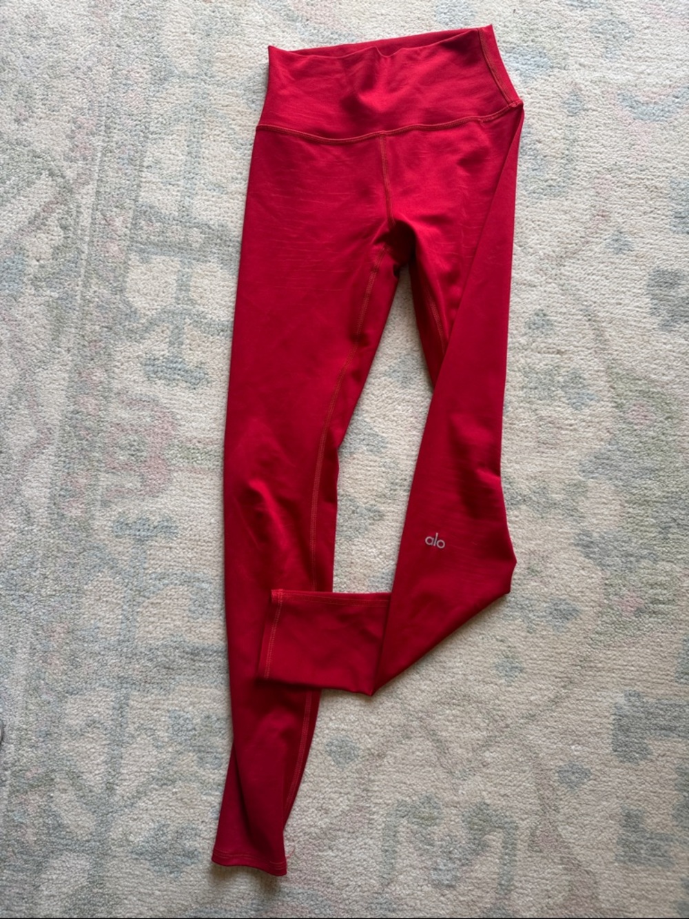 ALO Yoga Red High-Rise Athletic Leggings